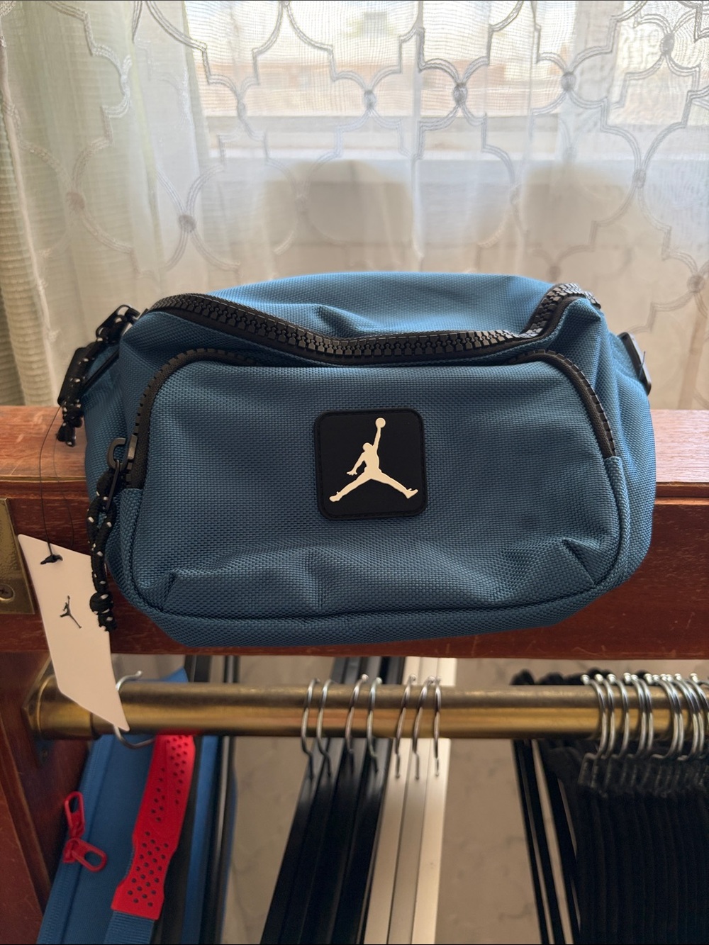 Jordan Teal Waist Pack with Jumpman Patch